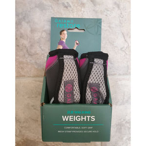 Gaiam 2lb Weights Pink Gray